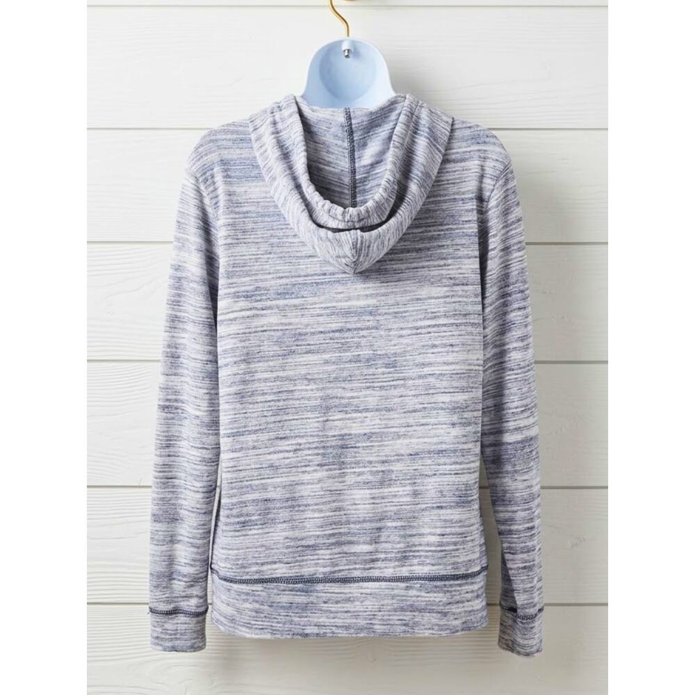 Old Navy Space Dye Hoodie S Gray Blue Cozy Casual Athleisure Essential - Picture 5 of 7